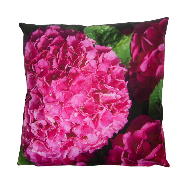 Outdoor-Kissen Hortensie rosa