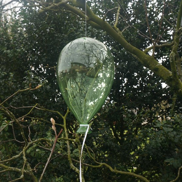 Luftballons aus Glas zum Hängen, grün