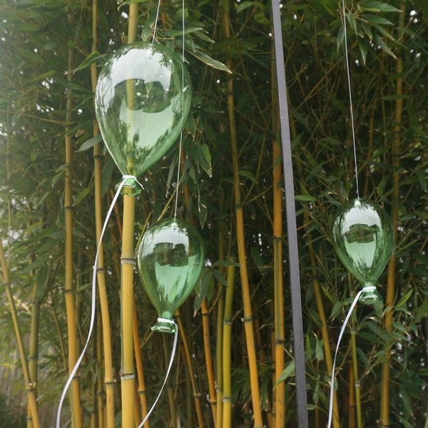 Luftballons aus Glas zum Hängen, grün